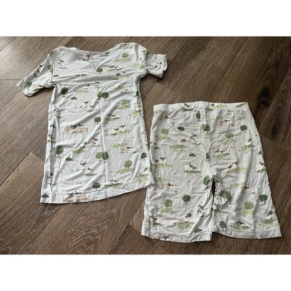 Angel Dear Size 8 Boys Sheep Print Bamboo Summer Pajamas EUC - Picture 4 of 4